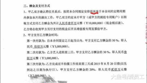 爆料娱乐圈阴阳合同,揭秘幕后的利益纠葛  第1张